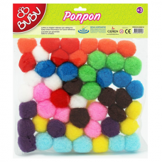 Bu-Bu Pon Pon 3 CM 50 Lİ Karma Bu-Bu00110