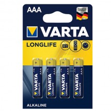 Varta Alkalin İnce Kalem Pil (AAA) Long Life Extra 4 LÜ