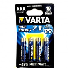 Varta Alkalin İnce Kalem Pil (AAA) High Energy 4 LÜ