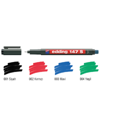 Edding Asetat Kalemi Permanent S Seri 0.3 MM Kırmızı 147 S