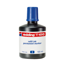 Edding Markör Mürekkebi Permanent Damlalıklı 100 ML Mavi T100