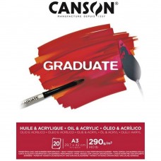 Canson Çizim Bloğu Graduate Yağlı Boya Ve Akrilik 20 Syf A3 290 GR