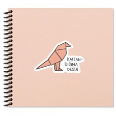 Keskin Color Sticker Defter Hisli Şeyler 16x15 50 Yp. Çizgili Stickerli Defter Katlandığıma Değdi