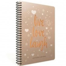 Gıpta Love Book Spiralli Sert Kapak Defter 17x24 120 YP Kareli 5371