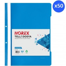 Norex Telli Dosya Mavi 50 Li