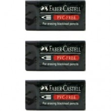 Faber-Castell 7089-30 Küçük Silgi Siyah 3 lü Fiyatı