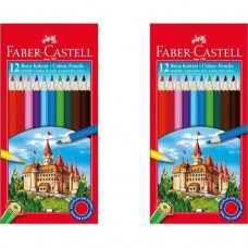 Faber-Castell Karton Kutu Boya Kalemi 12 Renk Tam Boy Fiyatı